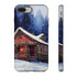 Cozy Christmas Cabin in the Snow - Impact Resistant Phone Case iPhone 8 Plus Matte